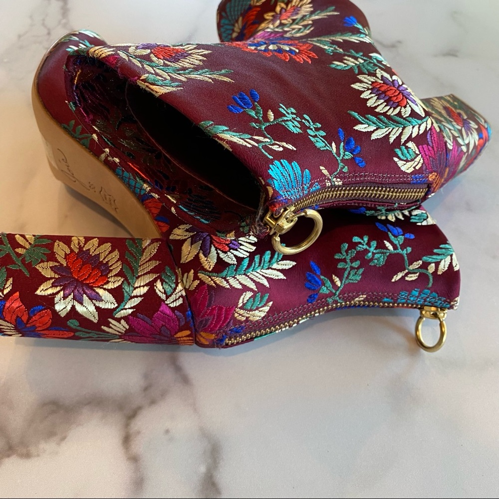 JOIE Saleema Brocade Shimmer Embroidered Bootie - Picture 4 of 7
